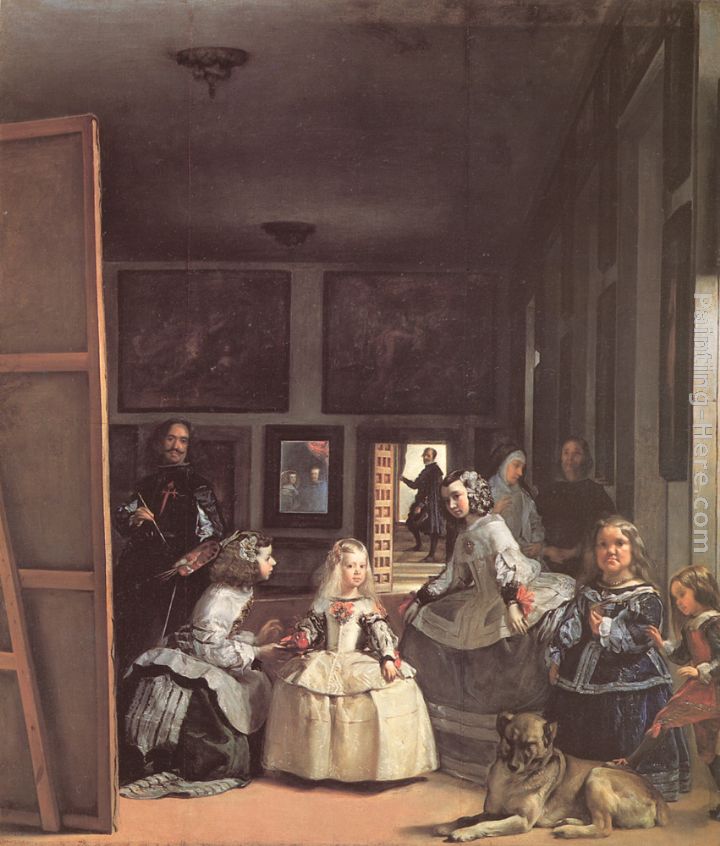 Las Meninas painting - Diego Rodriguez de Silva Velazquez Las Meninas art painting